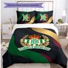 Real Betis Football Printed 3 Pieces Bedding Set, Comfortable Skin Friendly Bedroom Duvet Cover Set