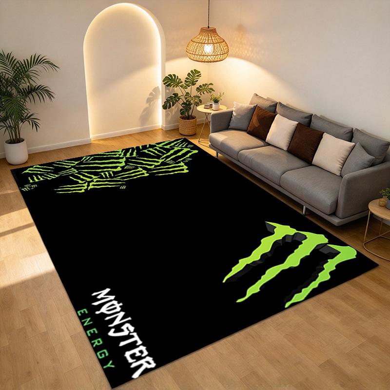 Monster Energy Living Room Nonslip Area Rug Soft Carpet For Bedroom Game Playroom Sofa Office Home Decor Doormat Christmas Gift C926380