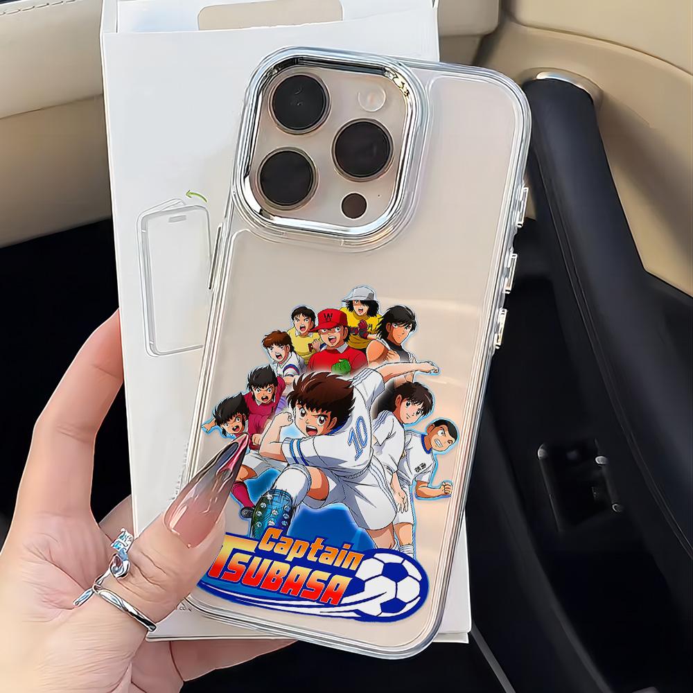 Чехол для телефона C-Captain Tsubasa для iPhone 17 16e 16 15 14 13 12 11 mini Pro Max X XR XSMAX 8 7 Air Plus Прозрачный Мягкий Чехол