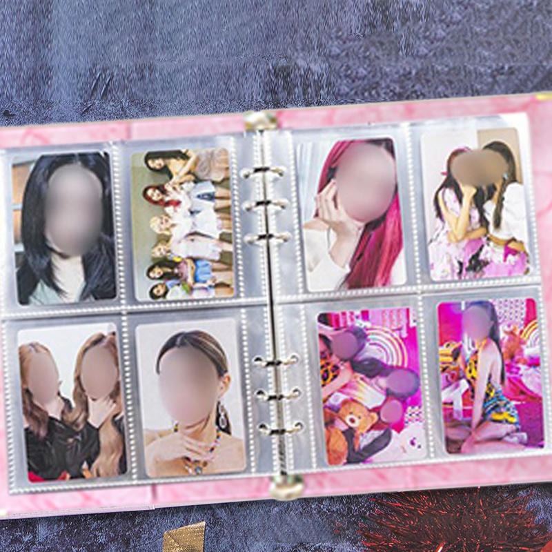 Альбом для коллекционирования фотокарточек айдолов на 4 ячейки, 25 страниц, альбом для хранения фотополосок из 4 кадров, подарок на день рождения другу, высокое качество