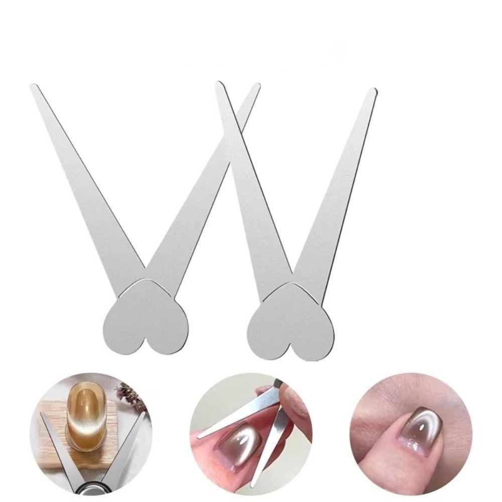 V-Shaped Design Nail Art Gel Polish Magnet French Cat's Eye Tool Manicure Accessories