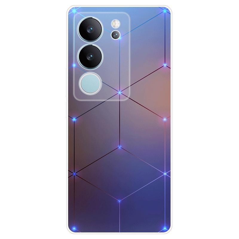 Для Vivo V29 Корпус Окрашенная задняя крышка из ТПУ Vivo V29 Мягкий силиконовый чехол