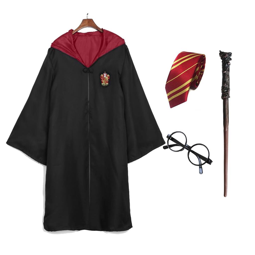 Harry Potter Robe for Adults Magic Halloween Cosplay Costume Set Costume Unisex Cosplay Birthday Gift Costume Halloween Party Disguise Fancy Dress