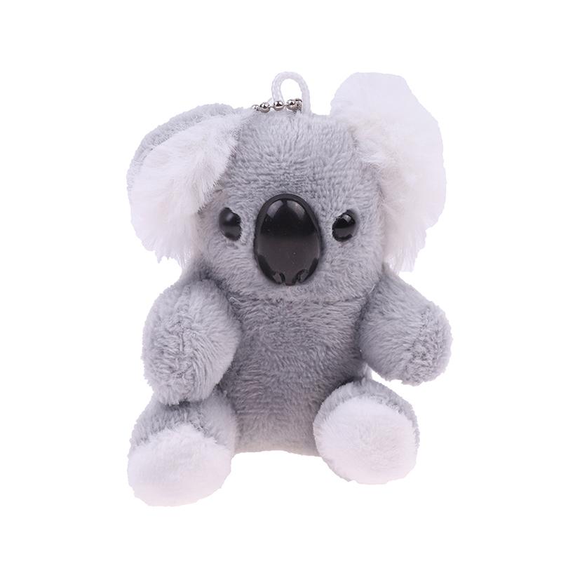 8Cm Gray Koala Bear Plush Stuffed Keychains Plush Animal Doll Toys Gifts
