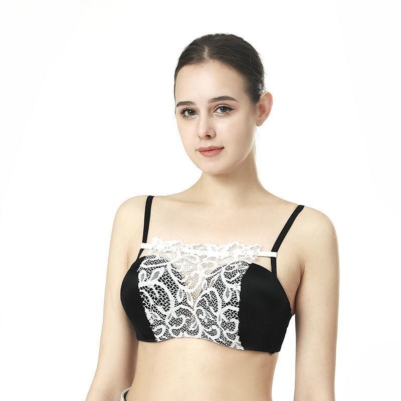 Vogue No Trace Lace Cover Underwear Short Style Undergarment Chest Cover Anti-Light Undergarment Inner Covering Bra Accessories Wrap Chest Invisible