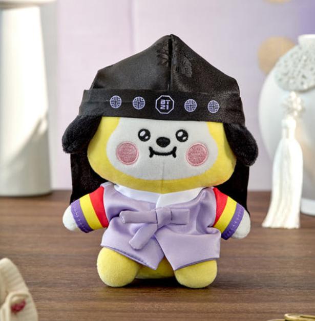 BT21 BABY Премиум K-издание Сидящая плюшевая игрушка – COOKY, CHIMMY, MANG, SHOOKY, RJ, KOYA, TATA