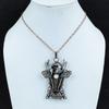 Белый бирюзовый кулон буйвола, обернутый медной проволокой, ювелирное изделие ручной работы из драгоценных камней, кулон в виде оленьей морды, кулон в виде лунного камня, подарки на годовщину