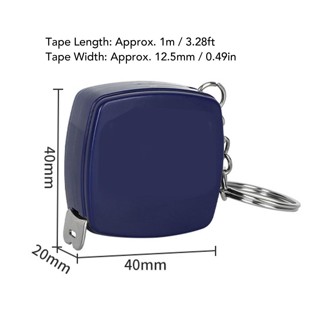 Стальная рулетка Портативная Рулетка-брелок Высокая точность 1 метр