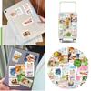 30 Sheets Retro Sticker Japanese Snack Sticker Waterproof Water Bottle Sticker Lovely Decorative Sticker for Scrapbook
