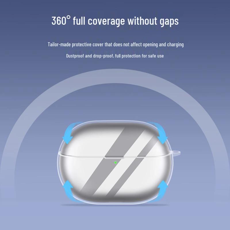 Compatible with Huawei FreeBuds Pro 3 & Pro 5: High-End Transparent Drop-Proof Protective Earphone Case