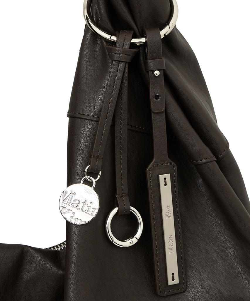 Matin Kim Twist Handle Large Hobo Bag In Dark Brown