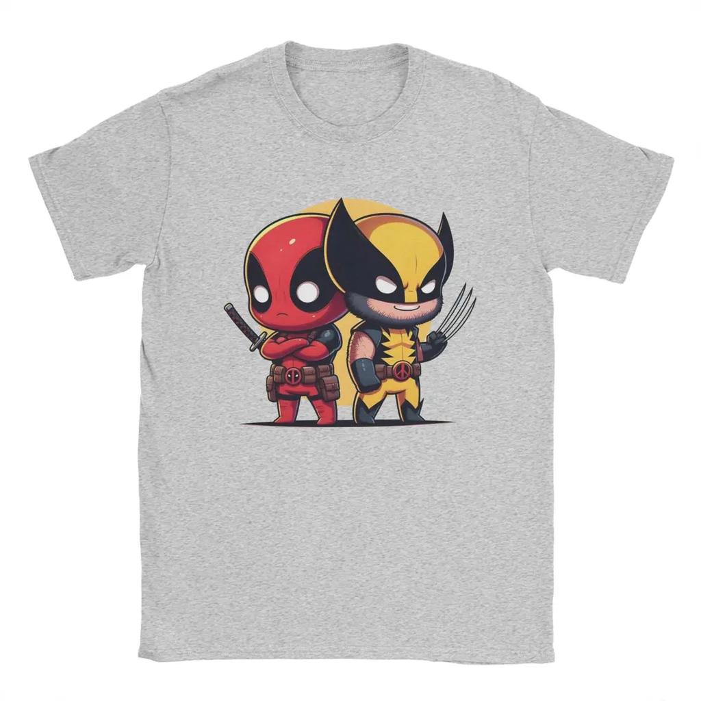 Fashion T-Shirt Deadpool Leisure Pure Cotton Tees Short Sleeve T Shirts Crewneck Tops Plus Size Unisex