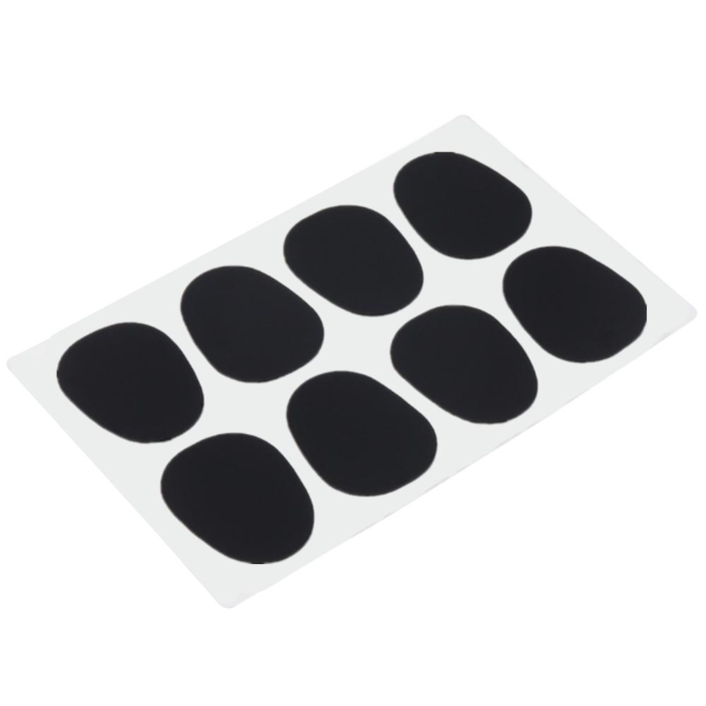 8pcs/lot Black Silicone 0.5mm Alto Tenor Rubber Saxophone Clarinet Mouthpiece Cushions