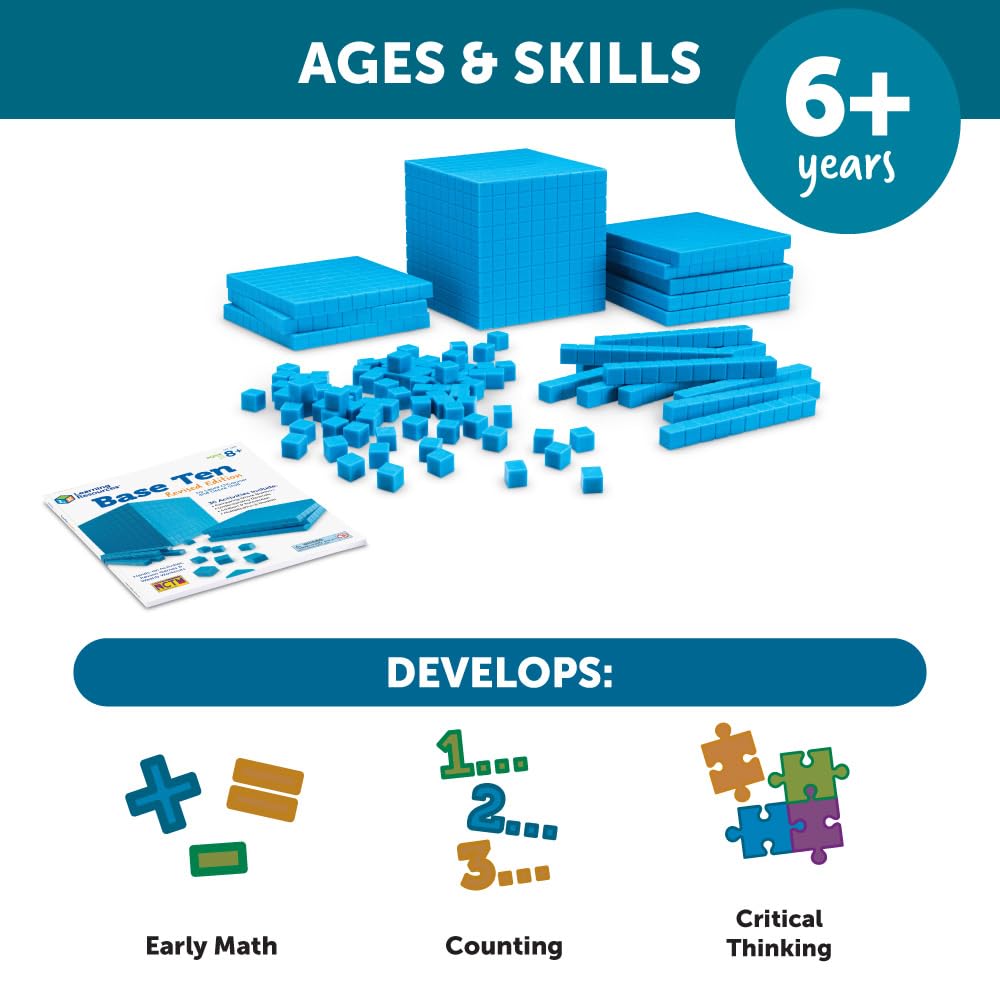 Учебные ресурсы Материалы для обучения математике Базовый набор Ten 4 Types Starter Set с рабочей тетрадью LER0930 Подлинный продукт