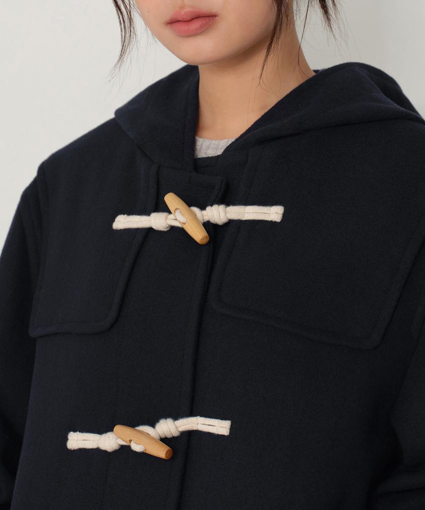 Musinsa Standard Woman Women'S Wool Blend Oversized Duffle Coat [Navy]