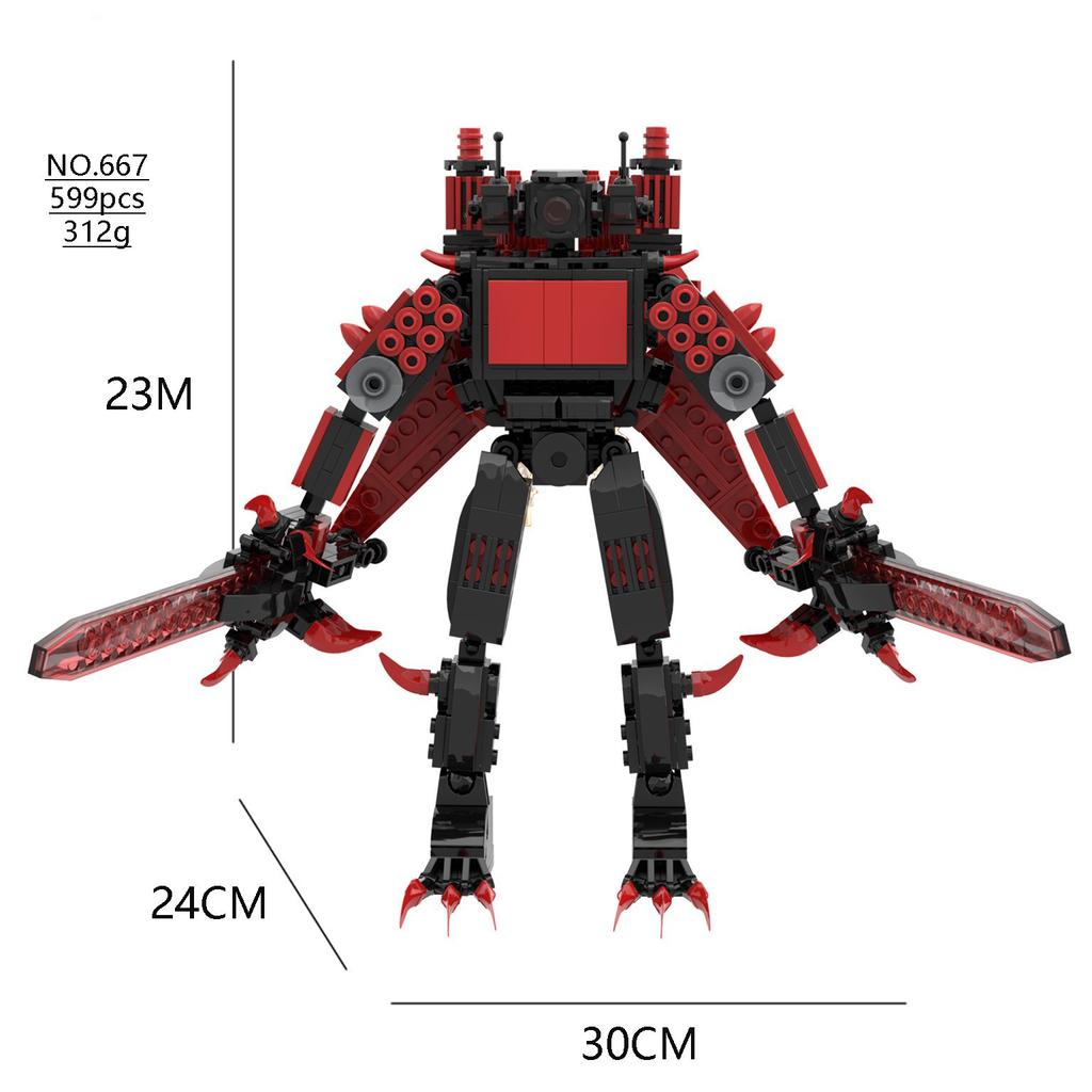 Строительный блок Титан Часы Человек 2.0 Оператор Спикер Дрель Человек Кирпичи Модель