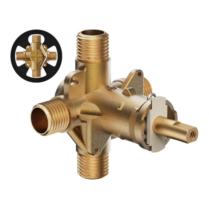 Temperature Adjustable Brass Valves Model 2510WL with Anti Scald Protection Ensuring Safe Water Control for PEX IPS Pipes