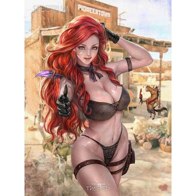 Печать на холсте, игра для фитнеса, Элиза Люси, обнаженная сексуальная девушка, художественная висящая картина для гостиной, спальни