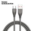 Кабель USB на USB-C, 65 Вт, Быстрая зарядка, штекер-штекер, Металлическая оплетка, Разъем Power Delivery, Кабель для передачи данных, Для аксессуаров телефона