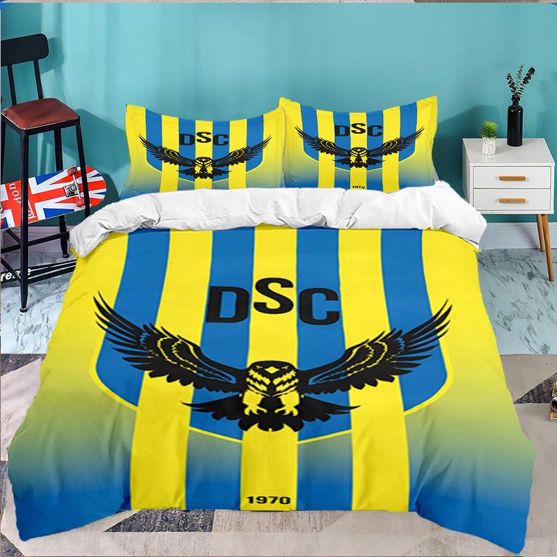Duhok Dynamic Sports Emblem 3PCS Bedding set,Ideal for 1pc Duvet Cover And 2pcs Pillowcases Perfect for Fan gift,Ideal for Bedroom, Dormitory