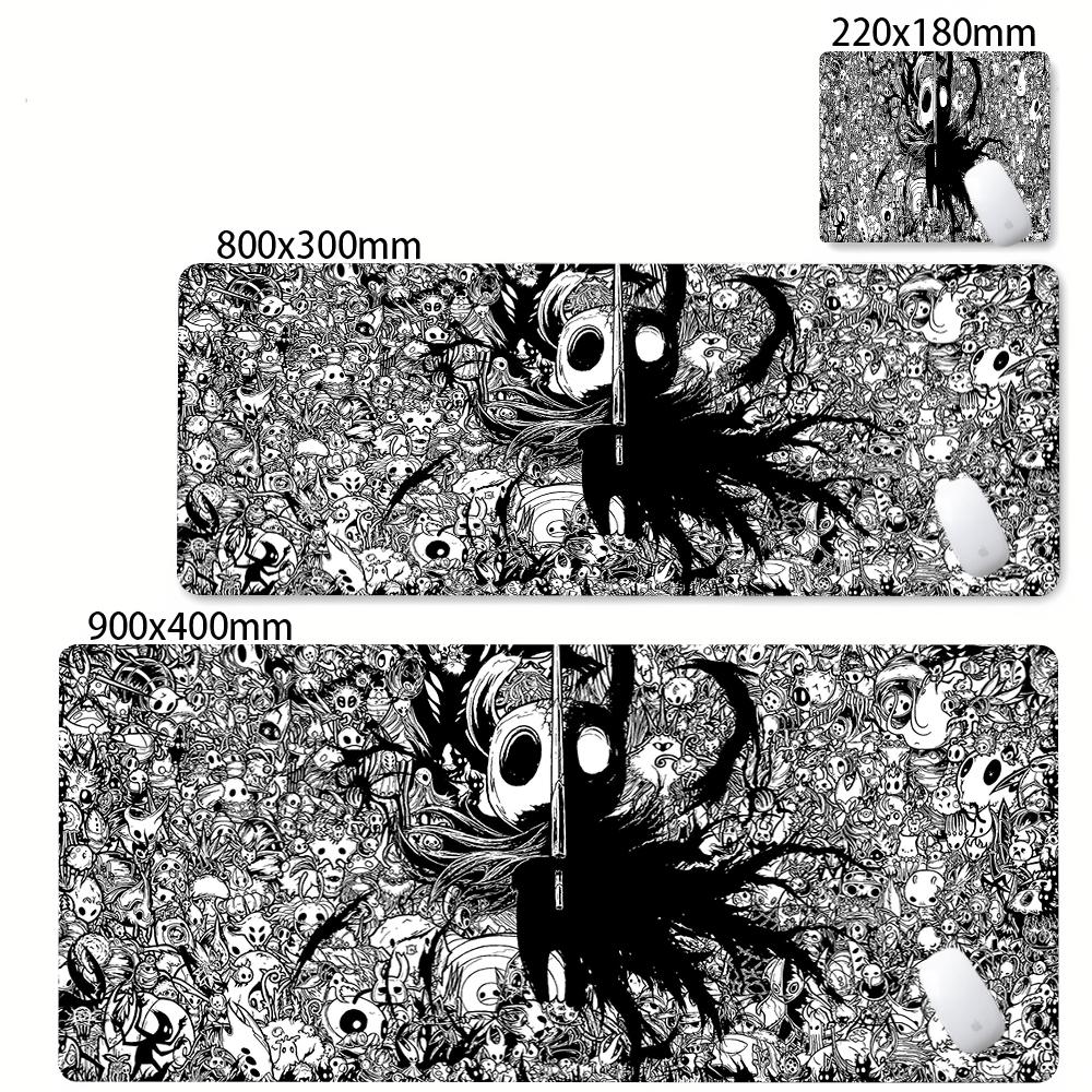 Large PC Rubber Mousepad Gaming Stitch Edge Thicken Mouse Mat XXL Anime Hollow Knight Rubber Non-slip Keyboard Laptop Mausepads