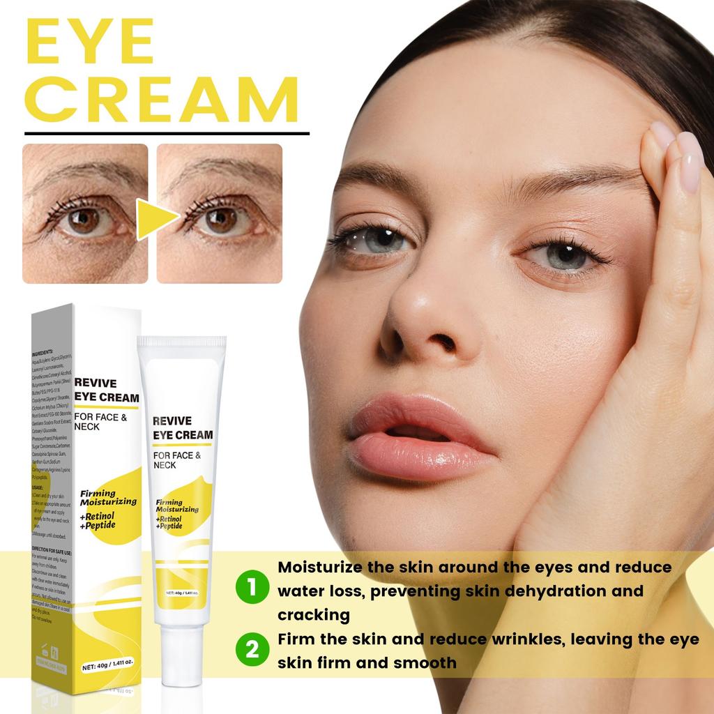 Крем для кожи вокруг глаз улучшает состояние кожи, подтягивает и увлажняет ее, а также уменьшает мелкие морщинки.
