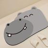 Super Absorbent Non-slip Funny Cartoon Diatomite Bath Mat Quick Dry Floor Rug for Bathroom Entryway Home Decor