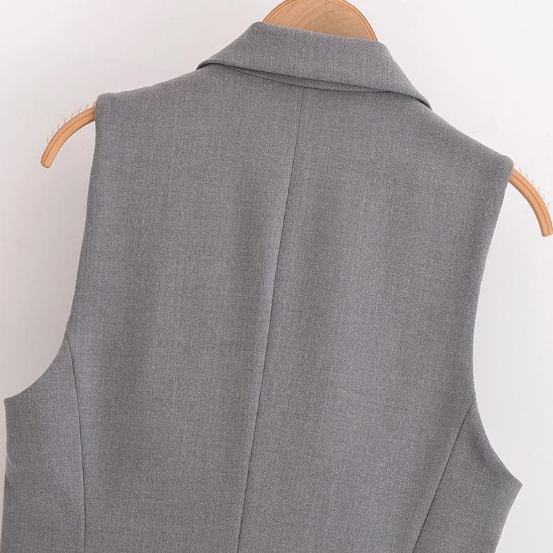 Kaslead New Arrival Women's Clothing Fashion Style Fashion Flip Decoration Vest Pants 9210756 80739