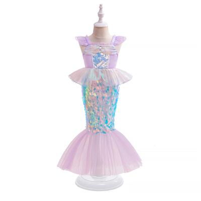 Популярное платье для косплея принцессы-русалки Ариэль с блестками