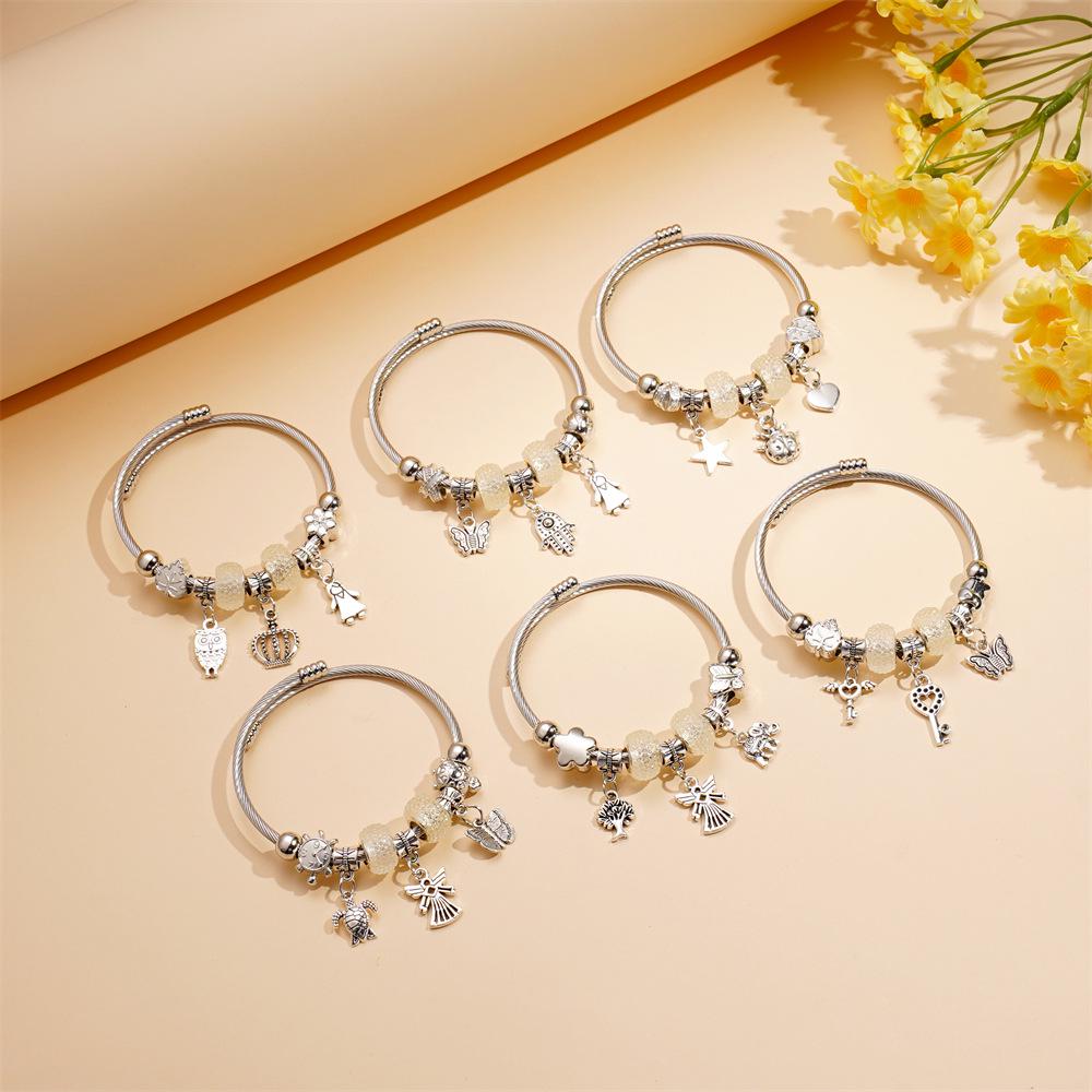 Модный европейско-американский браслет в стиле Панджиа с бисером и стразами для женщин