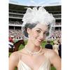 Шляпки-fascinator для женщин Чайная вечеринка Погребальная вуаль Сетчатые шляпы Свадебный набор кружевных перчаток для Коктейля Первое причастие