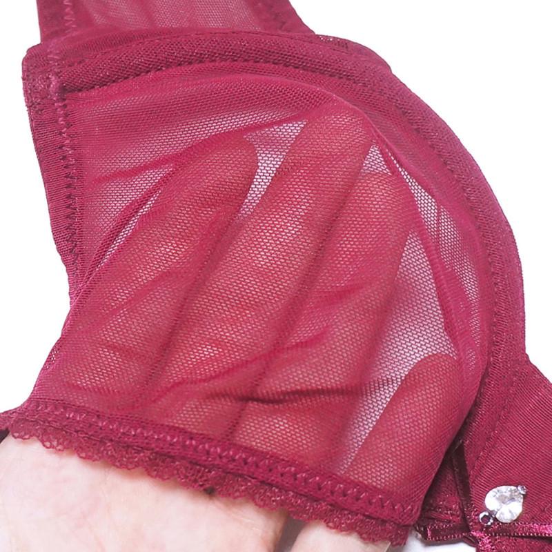 Varsbaby Прозрачный Ультратонкий Сетчатый Бюстгальтер Пуш-Ап - Сексуальное, Дышащее Женское Белье