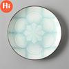 Japanese Style 8 Inch Ceramic Under Glazed Vegetable Dinner Plate Simple Dessert Plate Household Small Steak Dish Food Container