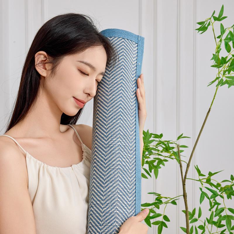 Новый коврик из ледяного шелка и ротанга, подушка для дивана, нескользящая подушка для сиденья, лето, летний чехол во всю длину, трансграничный