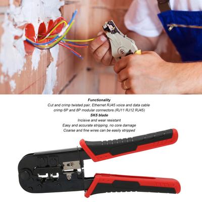 Инструмент для обжима Ethernet Многофункциональный ручной RJ11 RJ12 6P RJ45 8P Инструмент для обжима сетевых телефонных кабелей