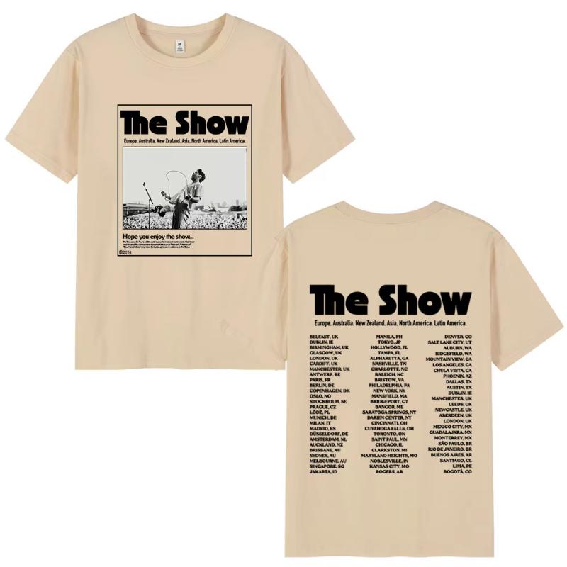 Нилл Хоран The Show Live on Tour 2024 Футболка Мода Хип-Хоп Оверсайз С коротким рукавом Футболки Унисекс Женские Харадзюку Повседневная Футболка