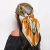 Print Headband Scarf Women Fashion 90*90Cm Silk Satin Hijab Bandana Neckerhicef Sun Protection Shawl Wrap Headscarf