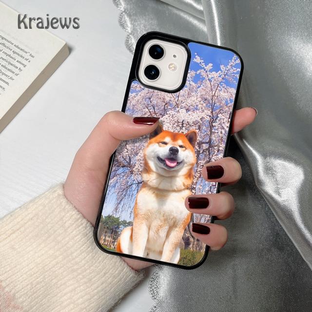 Krajews Животное Акита-ину Мягкий Чехол-накладка Для iPhone 17 Air 16 15 14 plus 12 13 pro max coque Оболочка Fundas