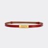 Versatile Thin Waistband Metal Alloy Buckle Waist Strap Casual Cowhide Belt  For Women Girls