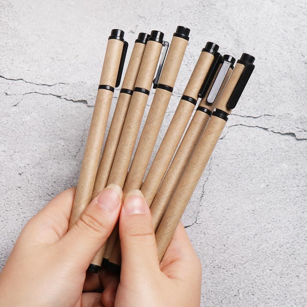 New Neutral Pen Stationery Writing Tool Kraft Paper Pen Signature Pen Gel Pens Writing Supplies