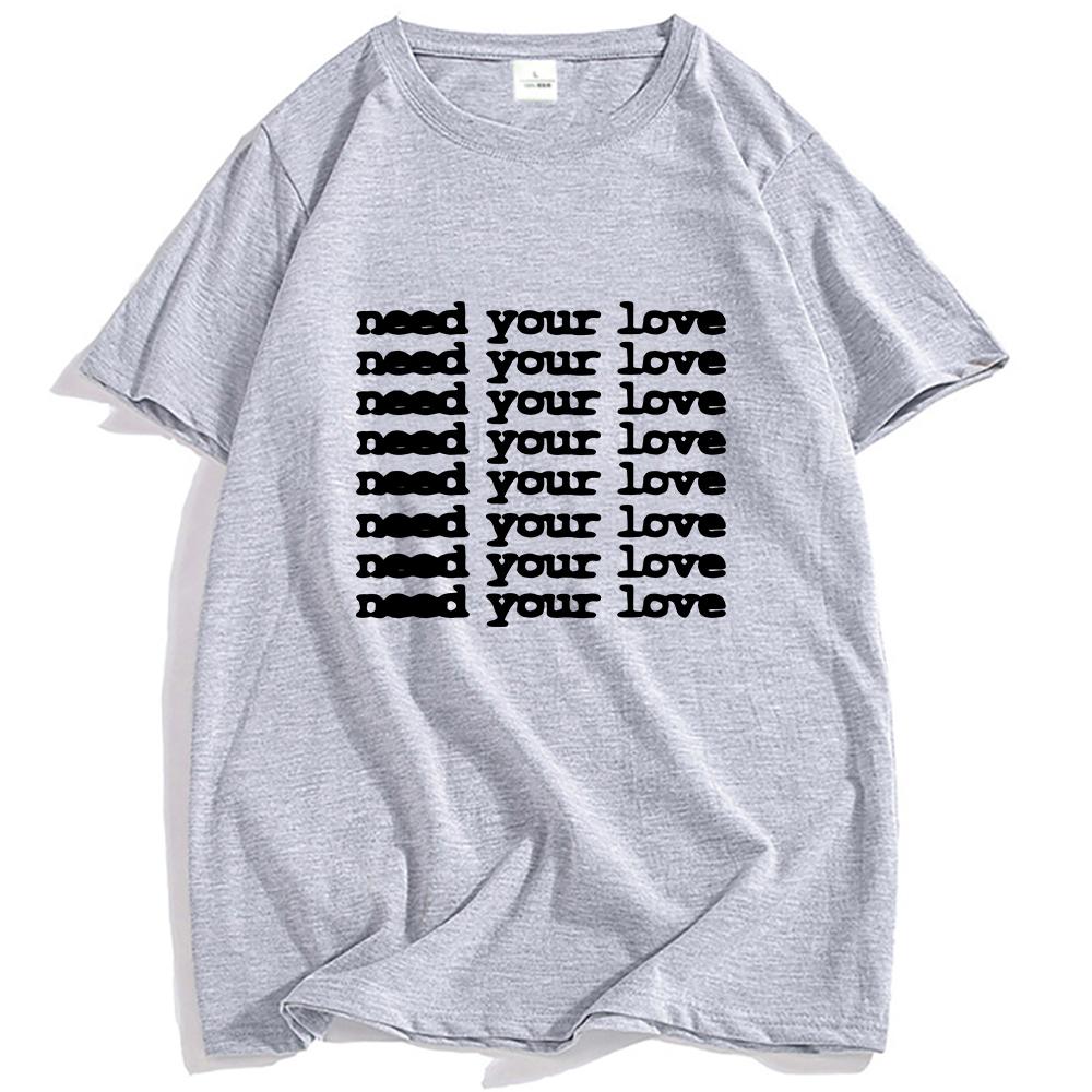 Single Need Your Love T-shirt Band OneRepublic Design Printing Tshirts Unisex Streetwear Short Sleeve Cotton O-neck Tees Male