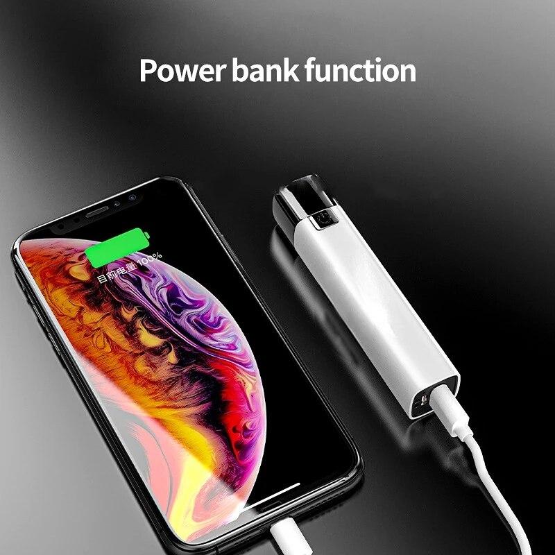 3 Modes Portable 2 IN 1 Ultra Bright Tactical LED Flashlight Mini Outdoor Flashlight With USB Charging