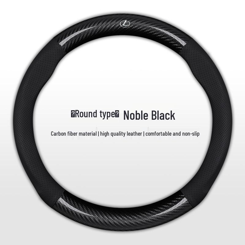 Lexus Steering Wheel Cover: Carbon Fiber Grip for ES200, ES300h, RX350, NX260, CT200