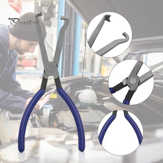 Electrical Disconnect Pliers with Ergonomic Handle Curved Shape Fuel Line Pliers Automotive Electrical Plug-Connector Disconnect Repair Tools