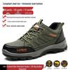 Breathable Mesh Steel Toe Safety Shoes: Fashionable, Anti-Smash, Anti-Puncture, Wear-Resistant Protective Footwear for Work.