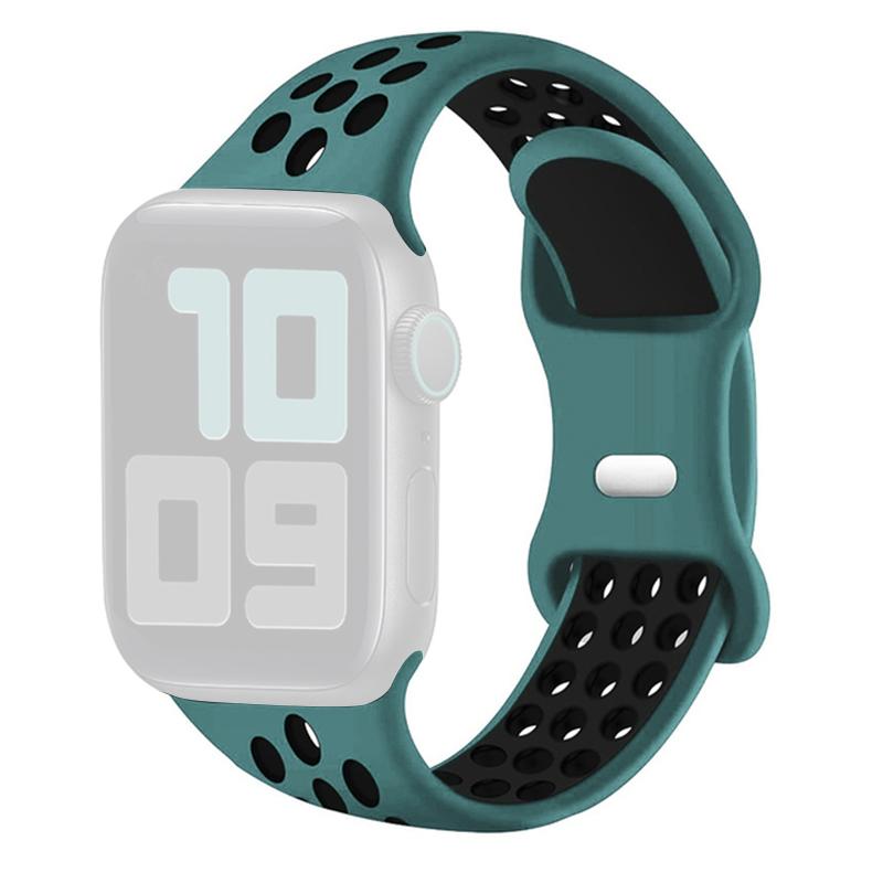 KALEBOL Для Apple Watch 10 46мм/Ultra 2/Ultra 49мм/9 8 7 45мм/SE (2023) SE (2022) SE 6 5 4 44мм/3 2 1 42мм Силиконовый ремешок для часов