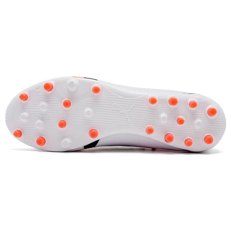 Puma Ультра Матч Круглый Носок На Шнуровке MG (Резиновый короткий стержень) Футбольные бутсы Мужские Футбольные бутсы Белые Красные Черные 107520-01