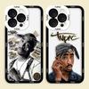 Чехол для телефона с изображением рэпера 2Pac Tupac, прозрачный, для iPhone Apple 16E 16 15 14 12 13 11 Pro 8 7 SE Plus X XR XS Max, корпус из ТПУ