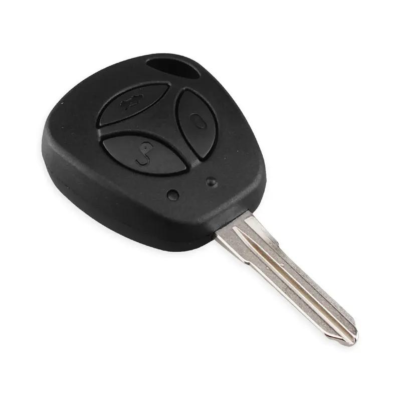 KEYYOU 3 Кнопки Корпус Автомобильного Ключа Для Lada Priora Kalina Vesta Grant Необрезанное Лезвие Пустой Заглушка Брелока Автомобильного Ключа Замена
