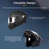 Мотошлем полнолицевой Зимний теплый Шлем-трансформер для городской езды с двойным визором Комфортный и дышащий для мужчин
